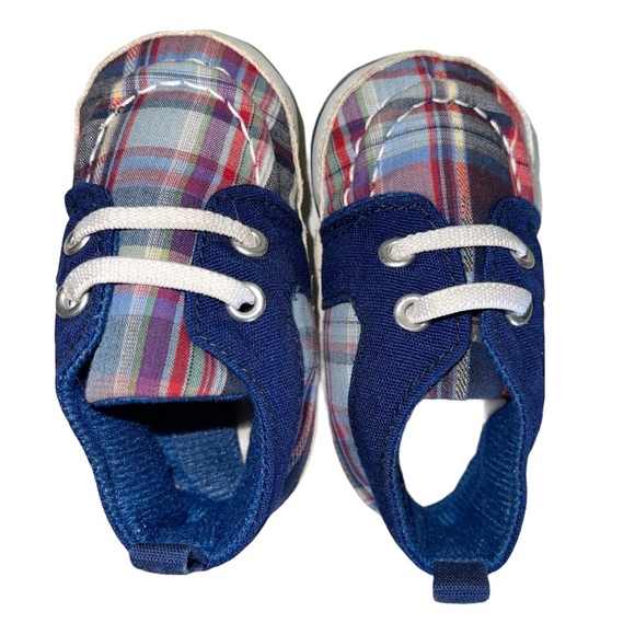 3-6M Baby Vision Baby Boy Plaid Shoes - Picture 5 of 16
